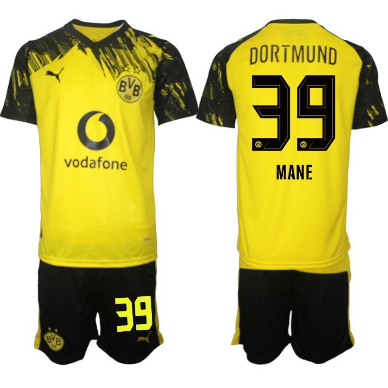 Men 2025-2026 Club Borussia Dortmund home Yellow #39 Soccer Jersey